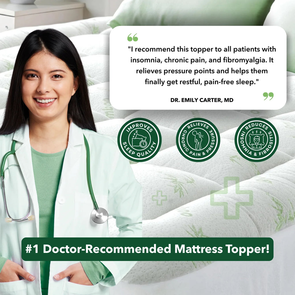 snugclouds Bamboo Mattress Topper