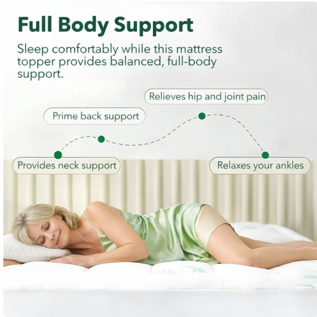 snugclouds Bamboo Mattress Topper