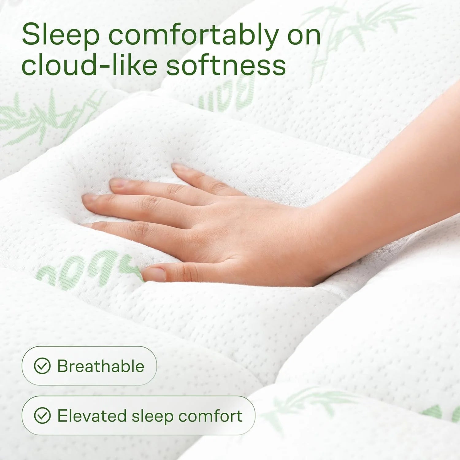snugclouds Bamboo Mattress Topper