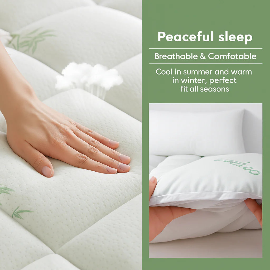 snugclouds Bamboo Mattress Topper